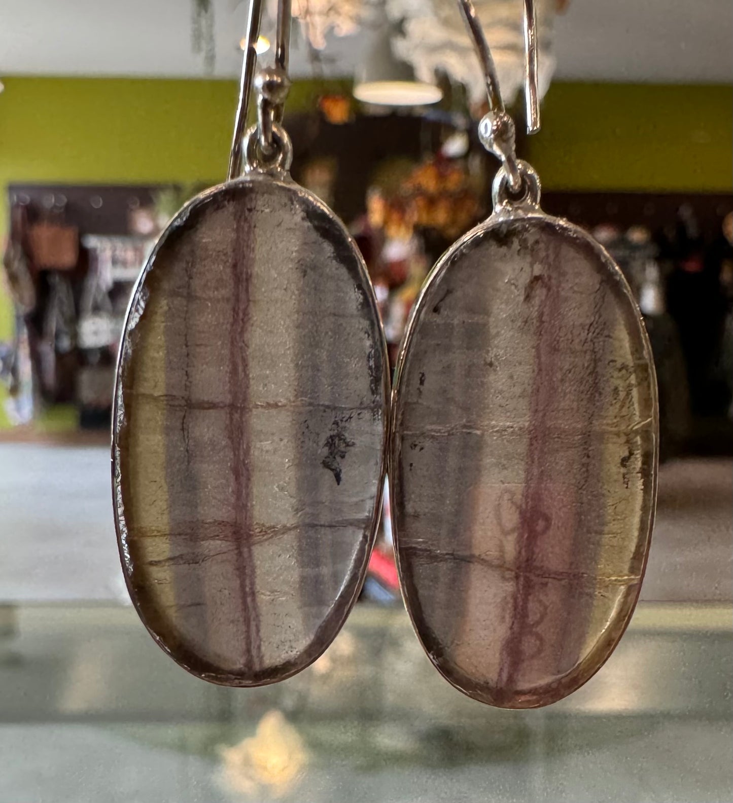Gemstone Hanging Earrings