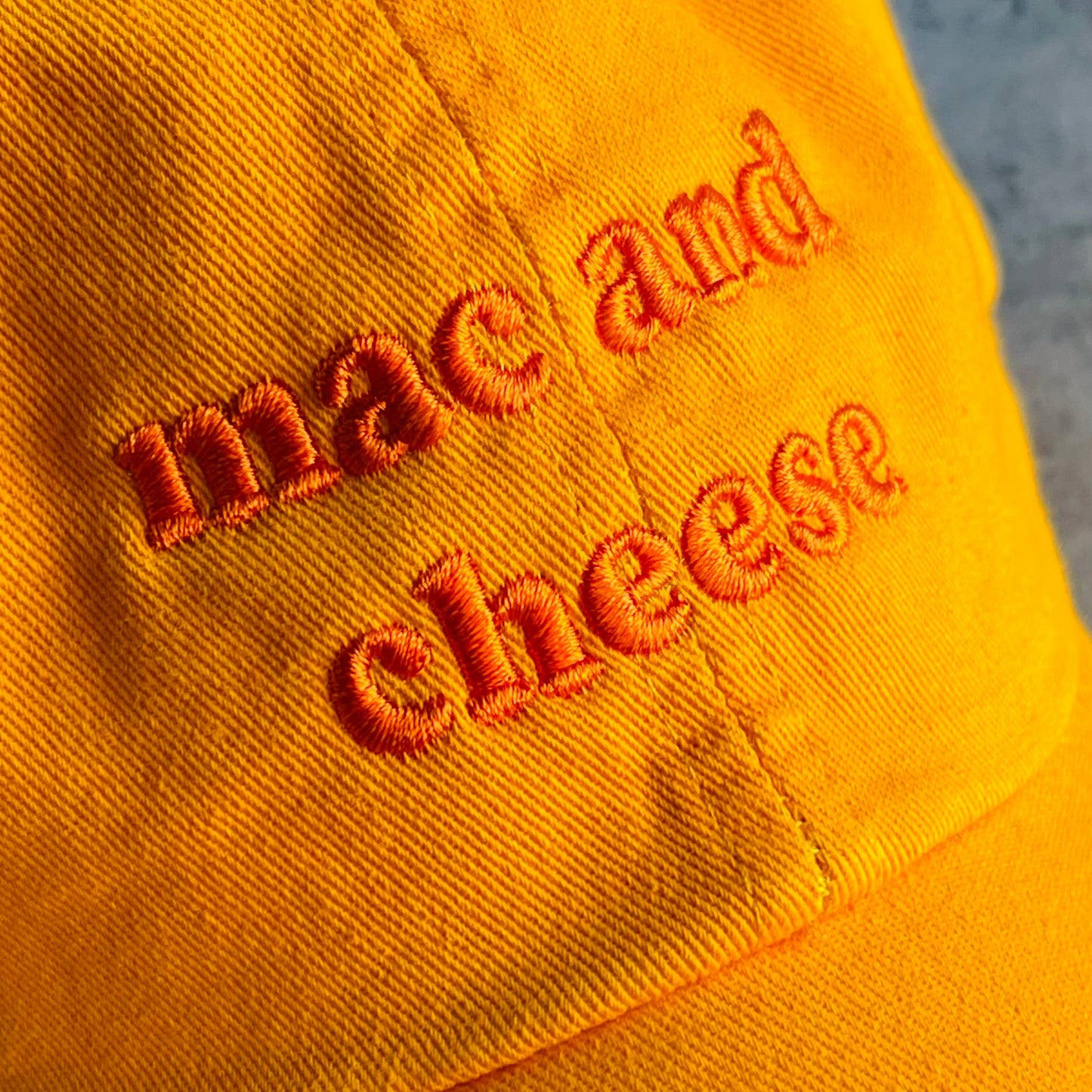 Mac and Cheese Baseball Cap Dad Hat