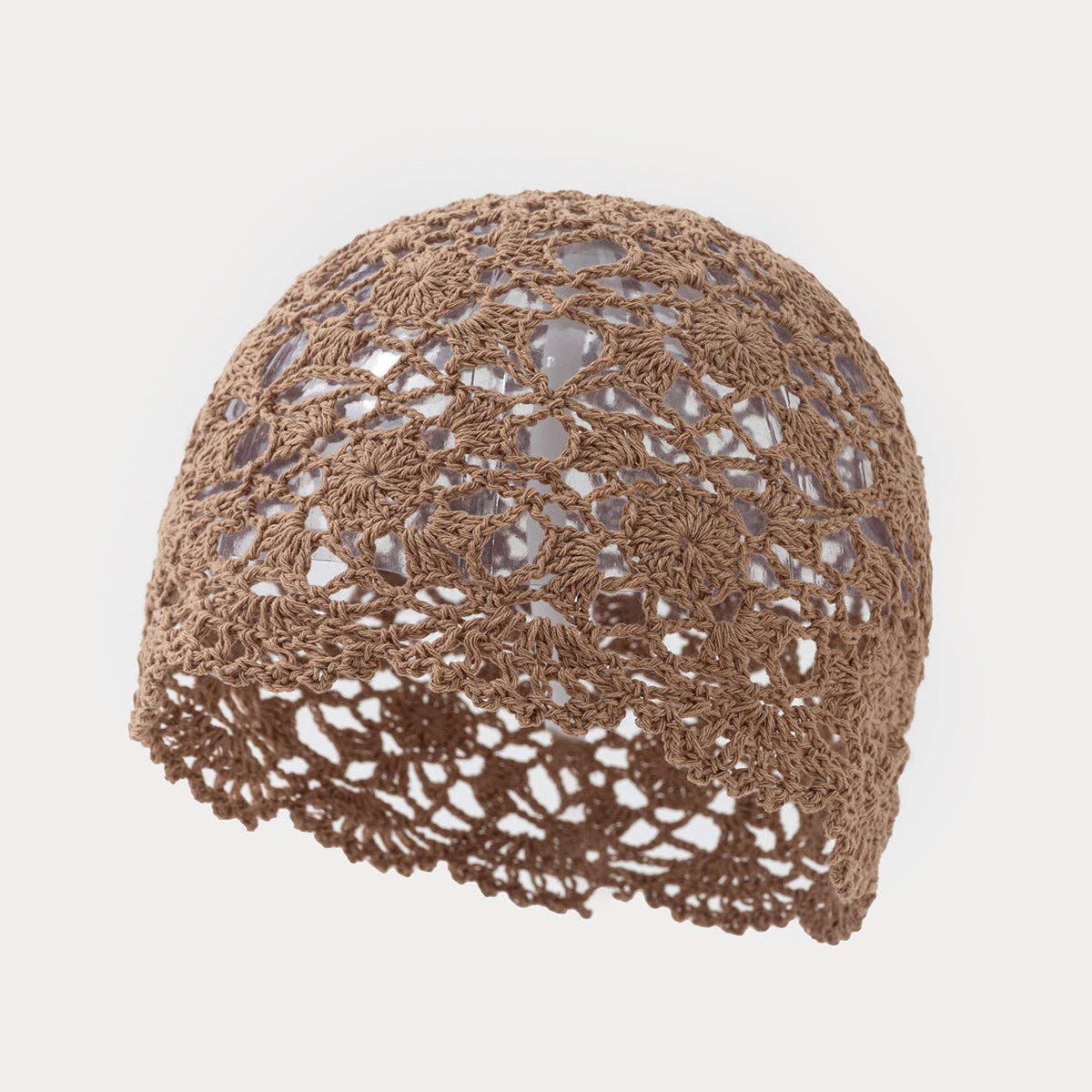 Cute Hand Crochet Hollow Out Knit Skull Cap