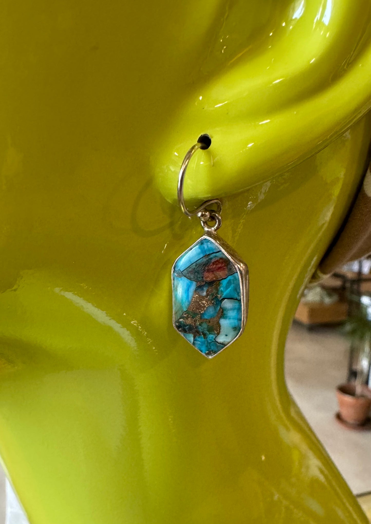 Gemstone Hanging Earrings
