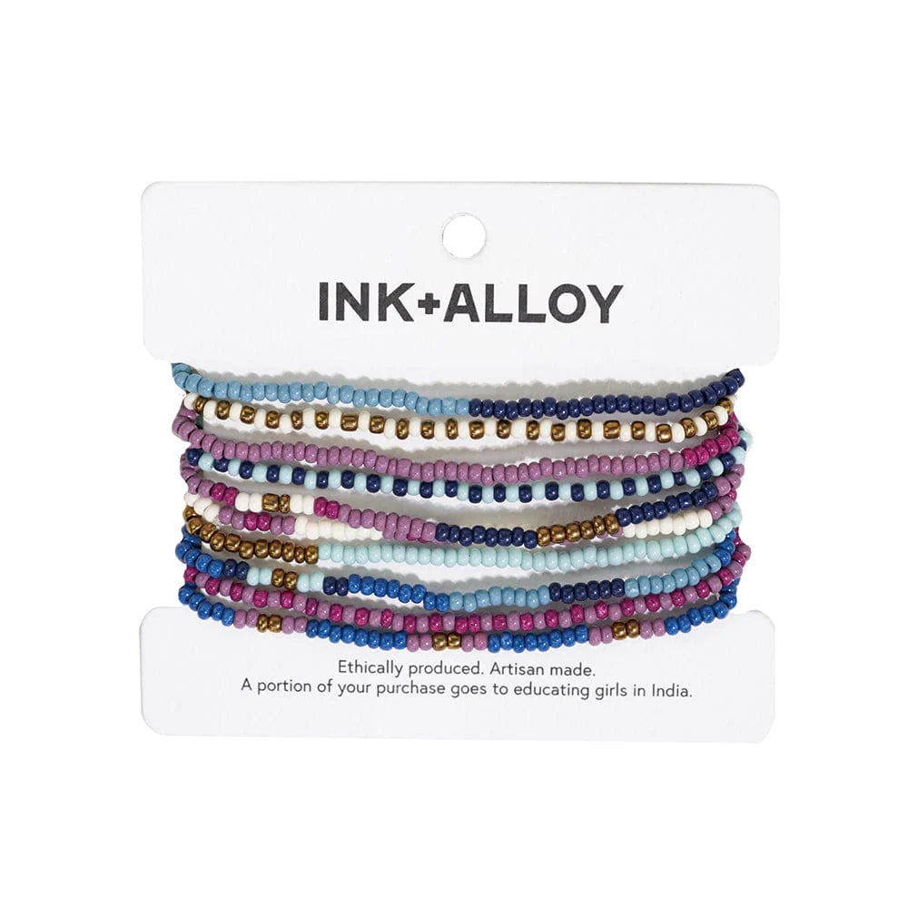 Beaded 10 Strand Stretch Bracelets | Ink + Alloy