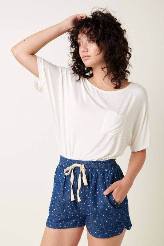 BAMBOO ROUND NECK DOLMAN KNIT TOP