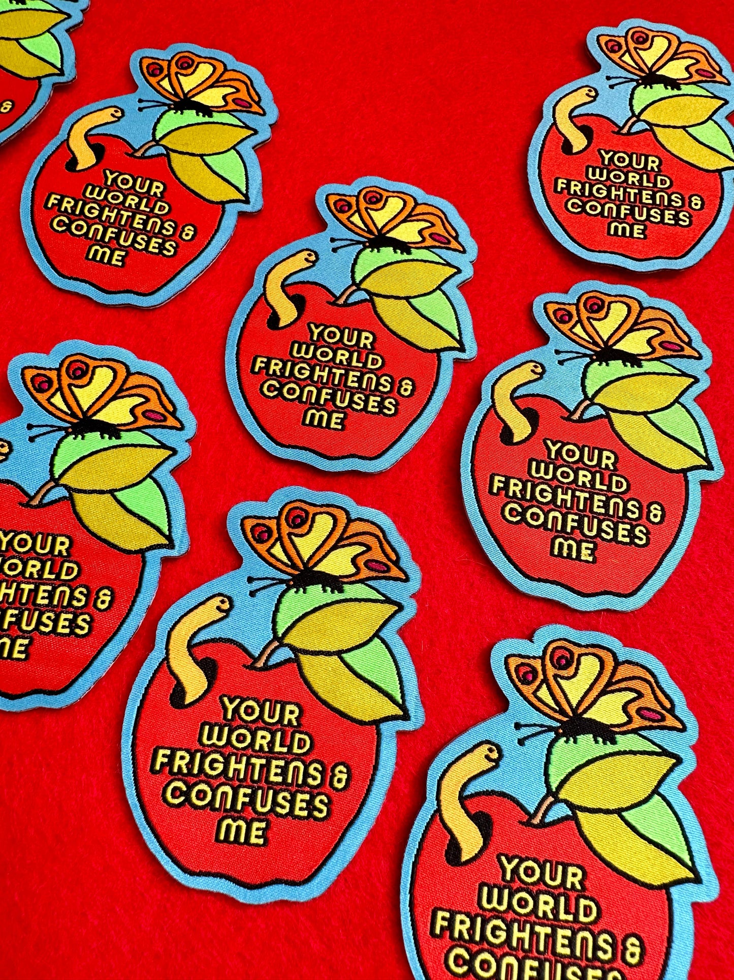 Your World Frightens and Confuses Me -Woven Sticker Patch