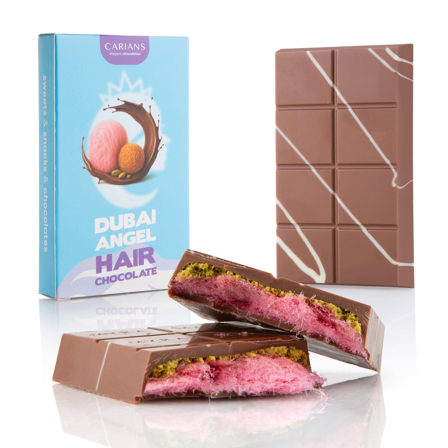 Dubai Chocolate - Pomegranate Cotton Candy