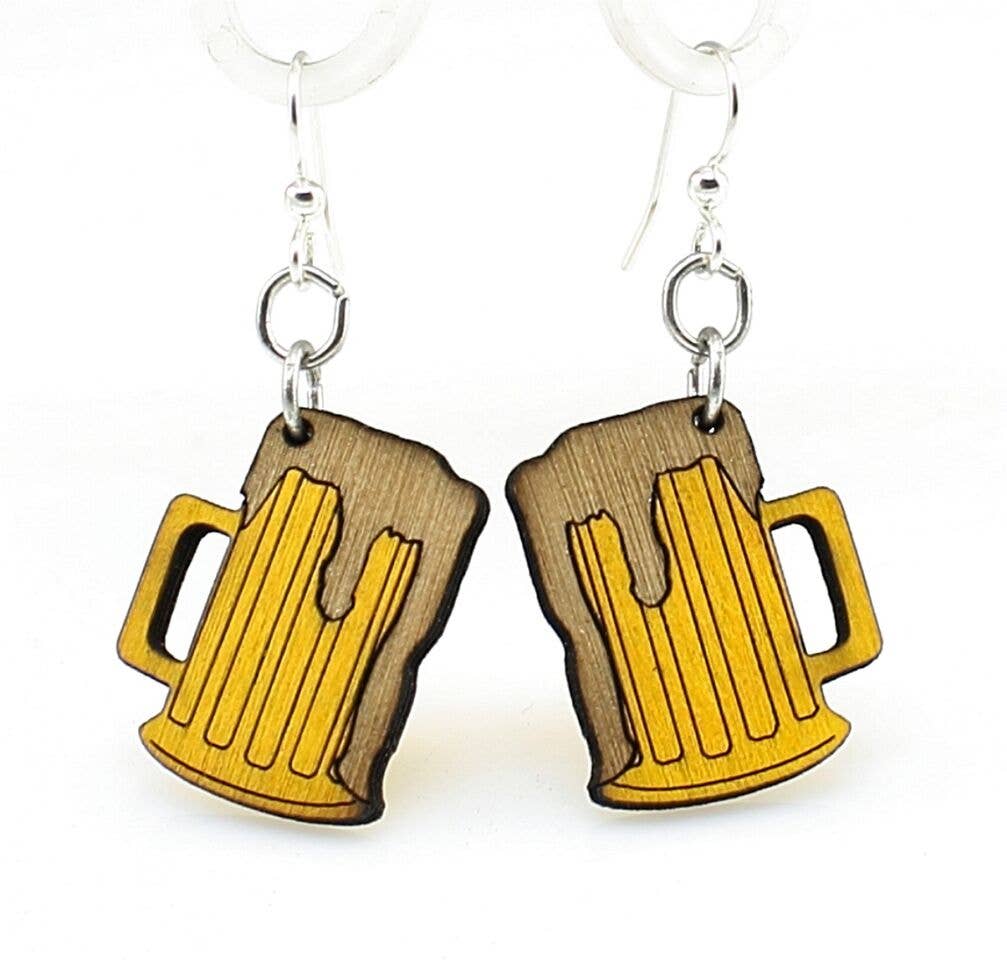 Beer Mug Earrings