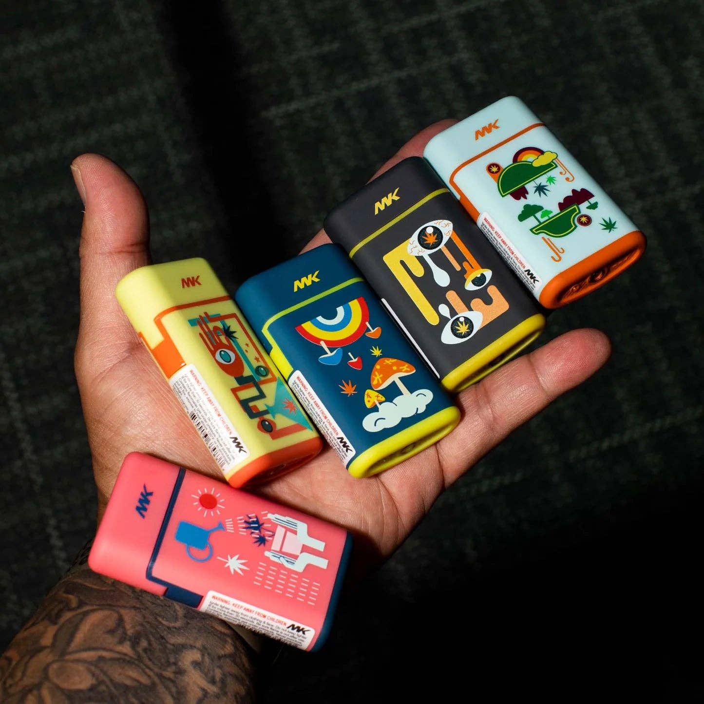 MK Lighter Green Series, Electric Ignition Pocket Lighters