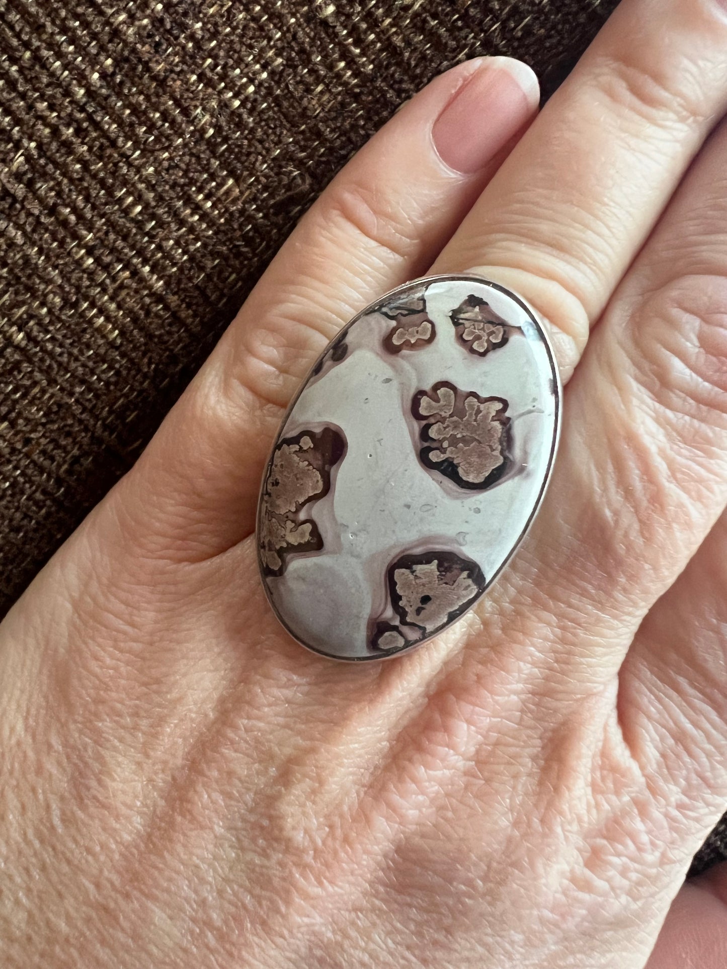 Coffee Bean Jasper Ring | Size 8