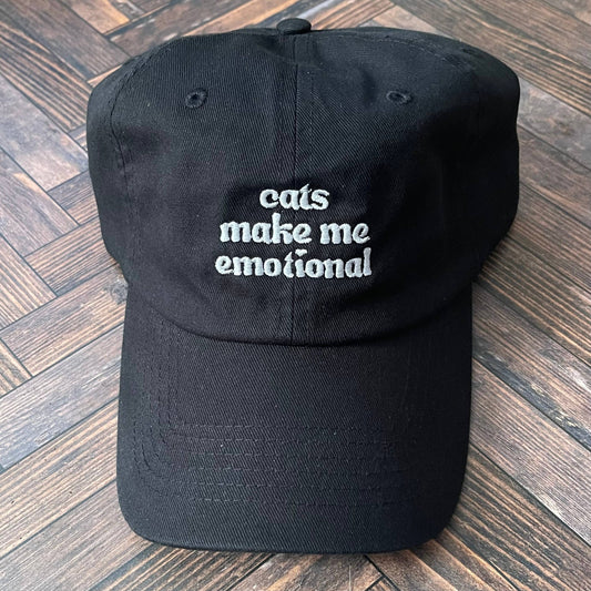 Cats make me emotional Baseball Cap Unisex Dad Hat