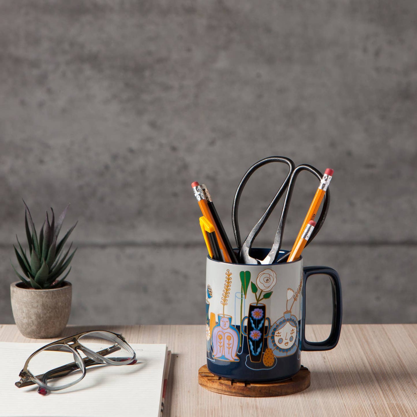 Still Life Ceramic Studio Mug 14 oz Capacity