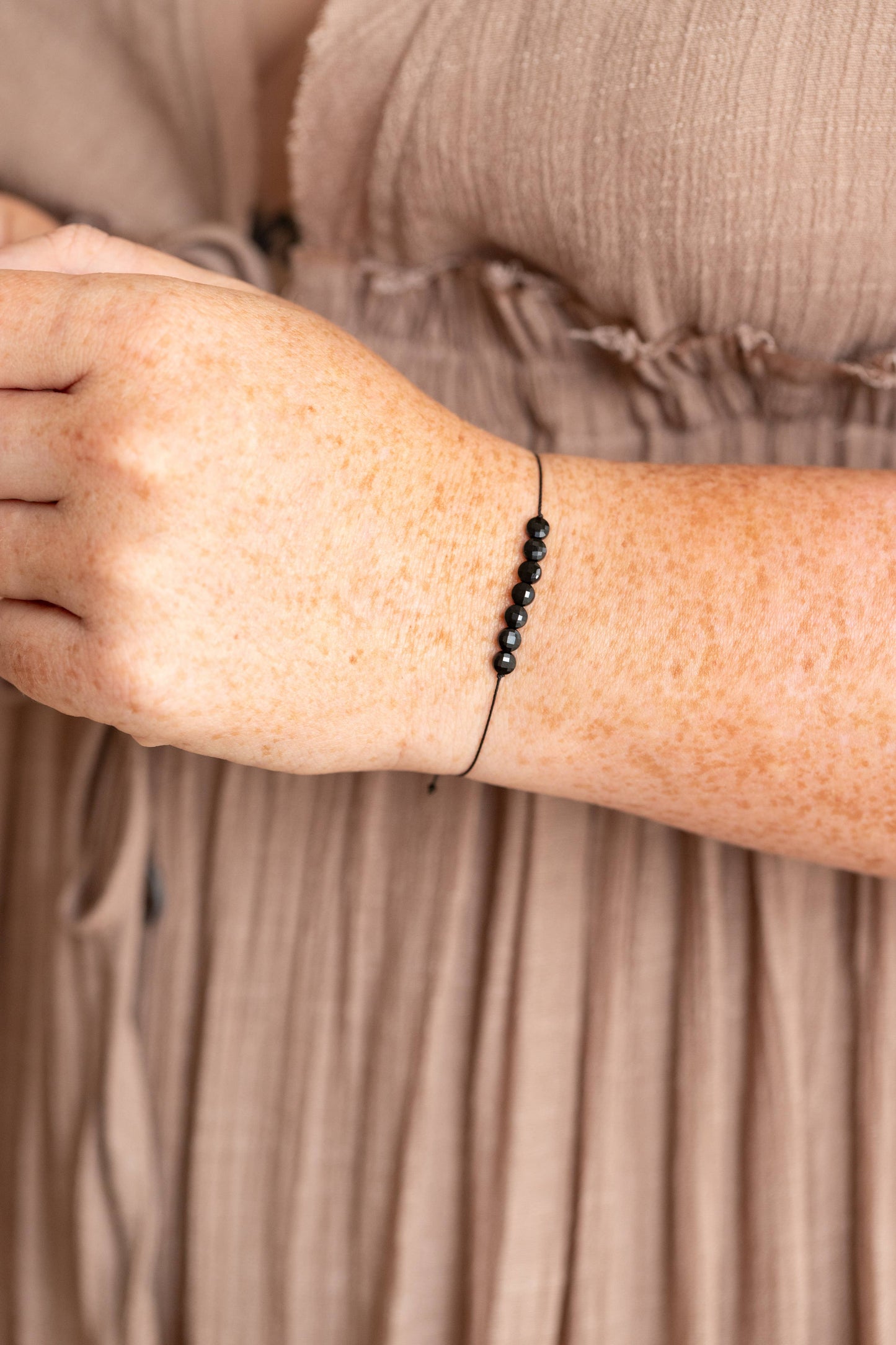 Black Onyx Hummingbird Bracelet for Stress Relief