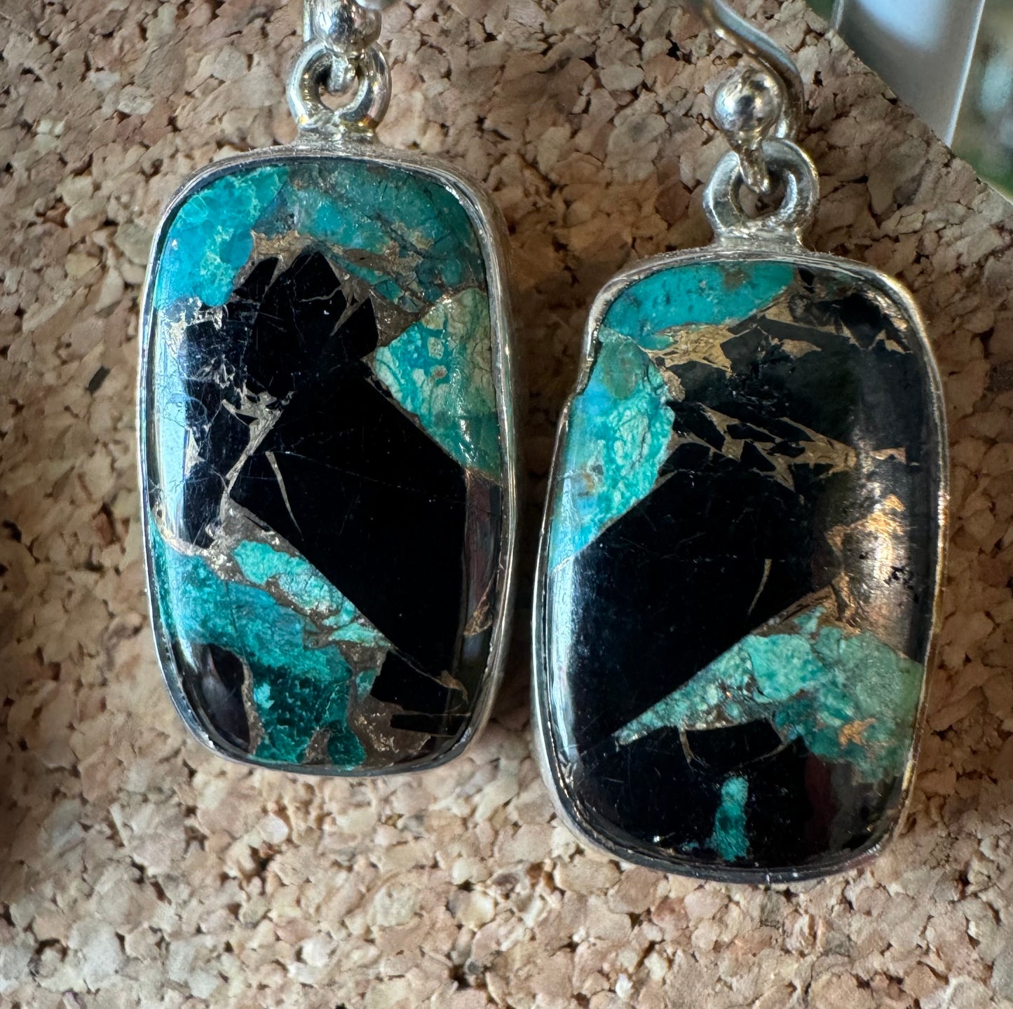Gemstone Hanging Earrings