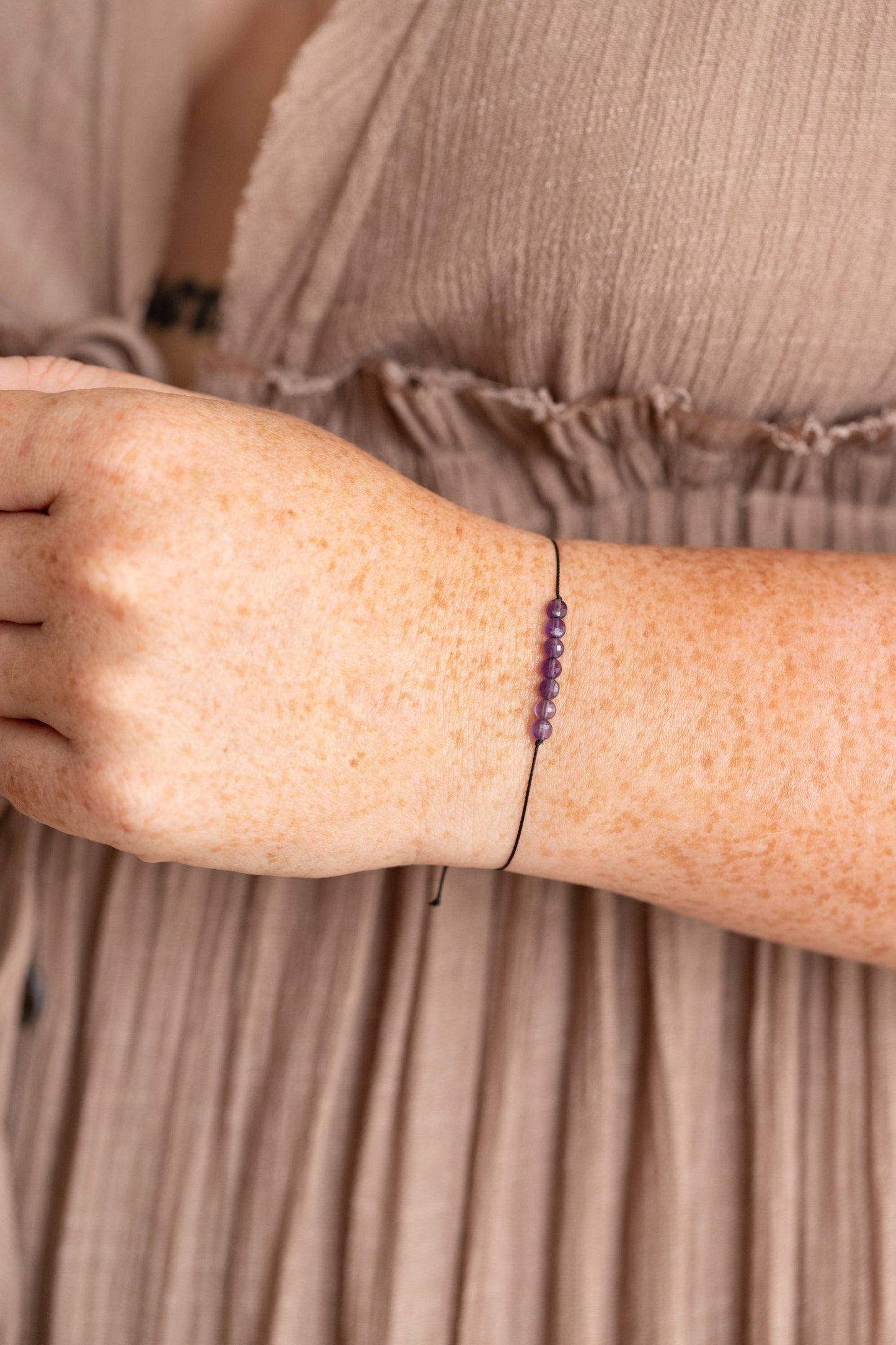 Amethyst Hummingbird Bracelet for Fearless