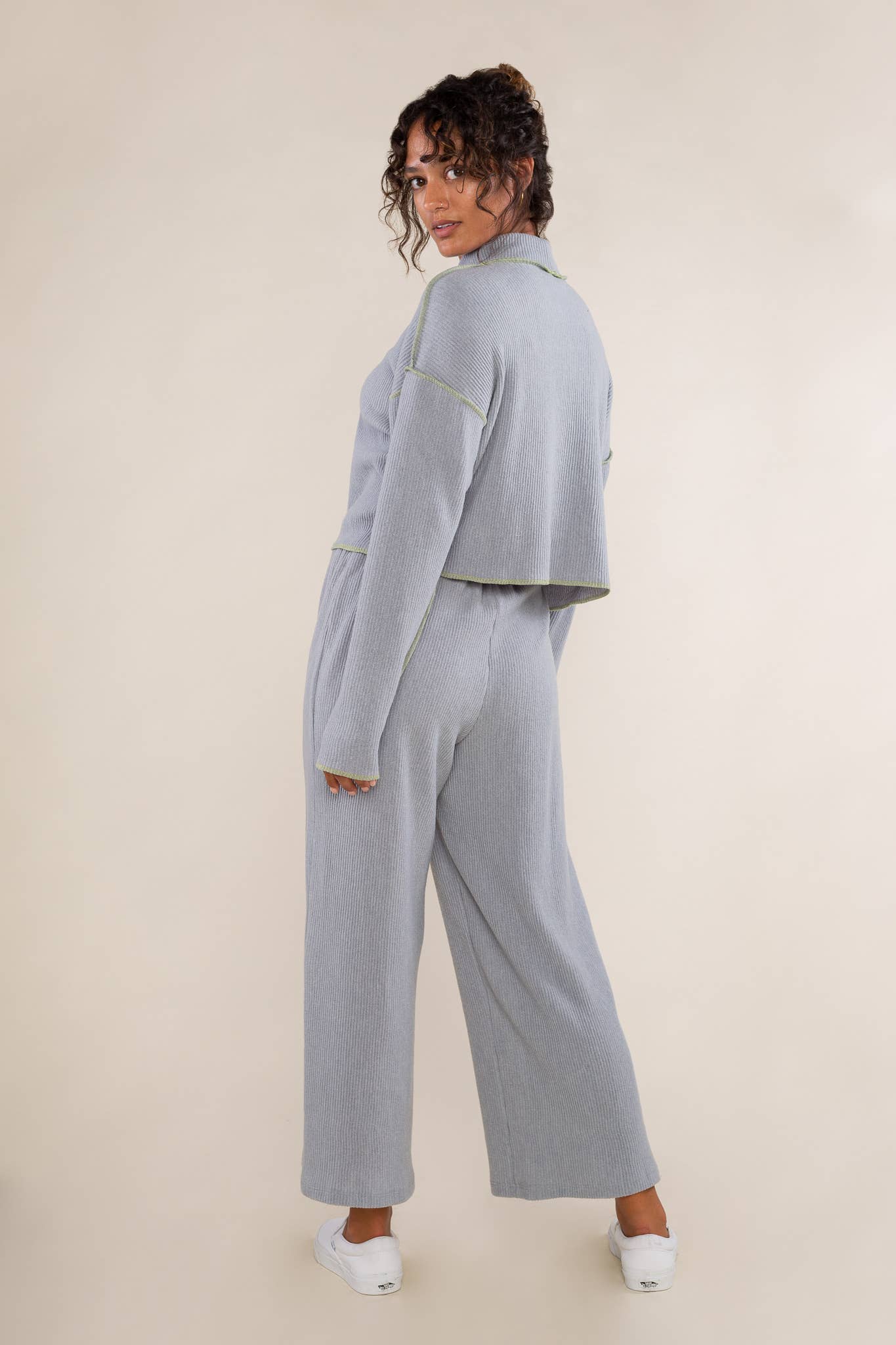 Winnie Pleated Turtleneck Top