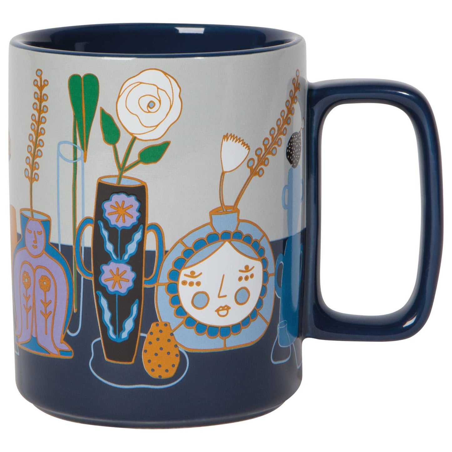 Still Life Ceramic Studio Mug 14 oz Capacity