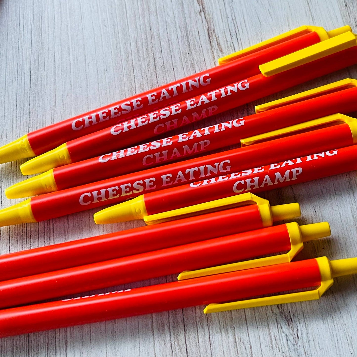 Cheese Eating Champ Bic Clic Stic Pen