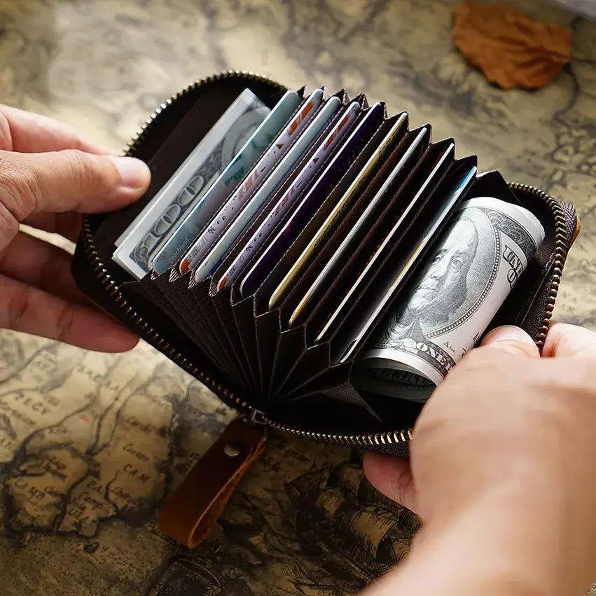 Credit Card Holder, Genuine Leather Wallet