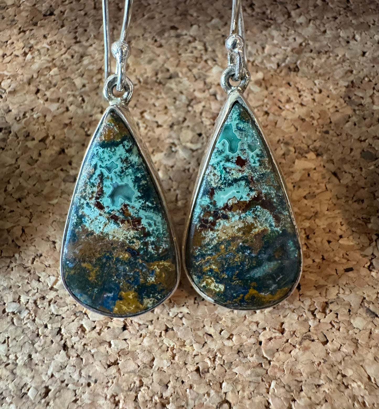 Gemstone Hanging Earrings