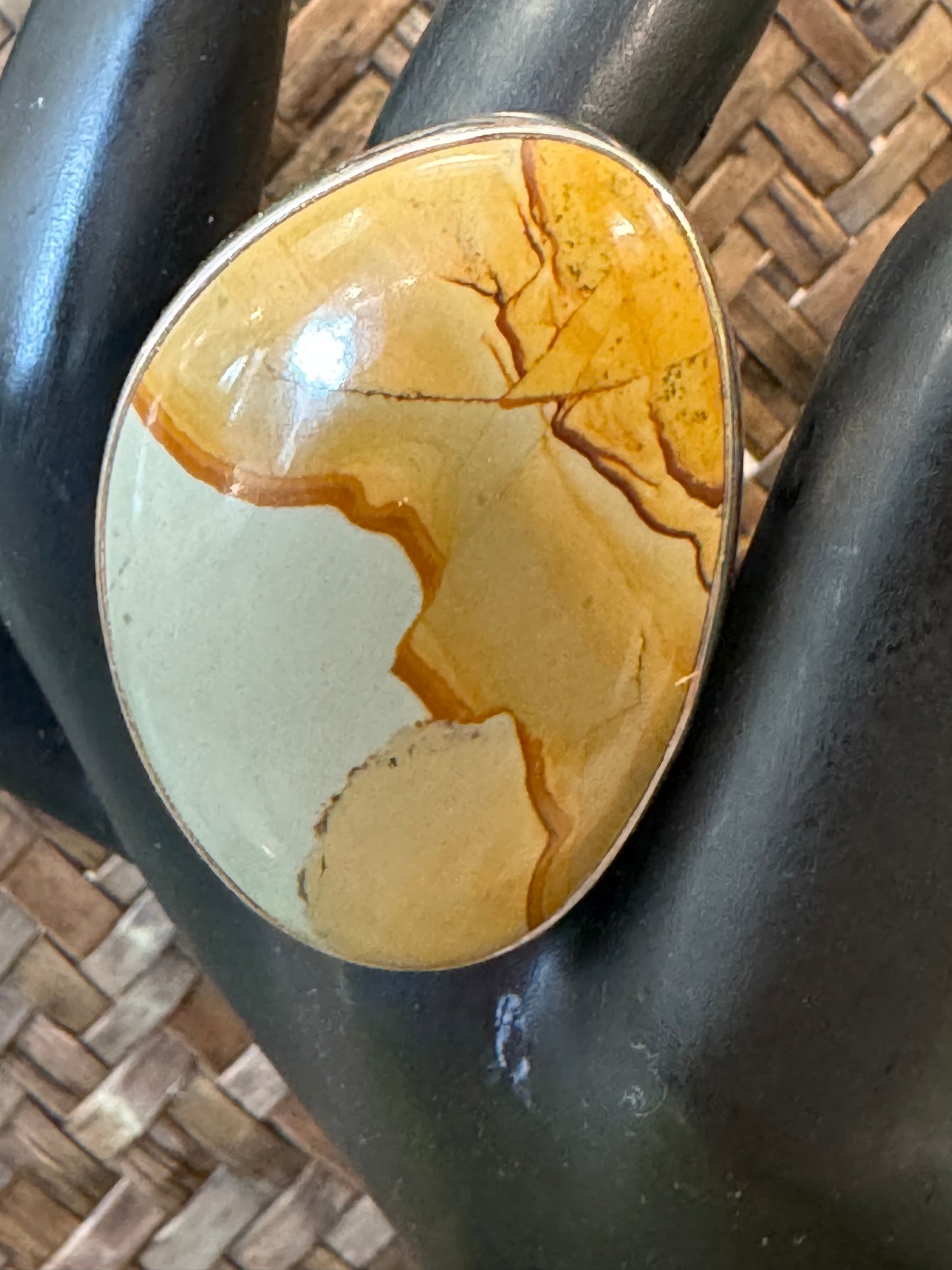 Picture Jasper Ring | Adjustable