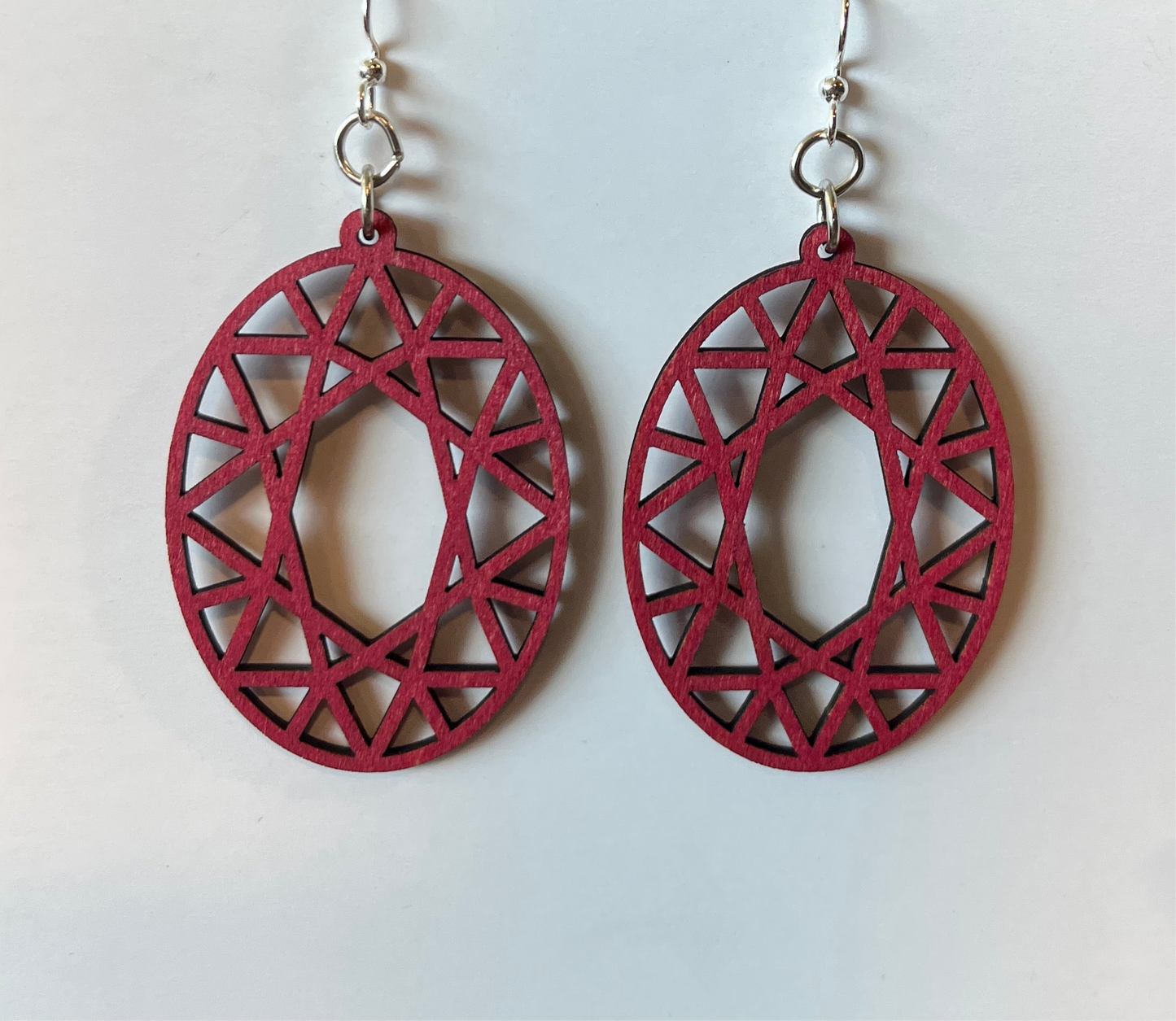 Oval Hex Earrings