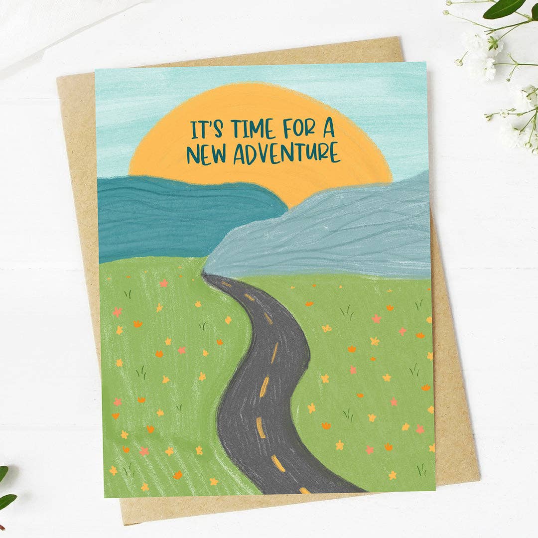 "It's time for a new adventure" Graduation Greeting Card