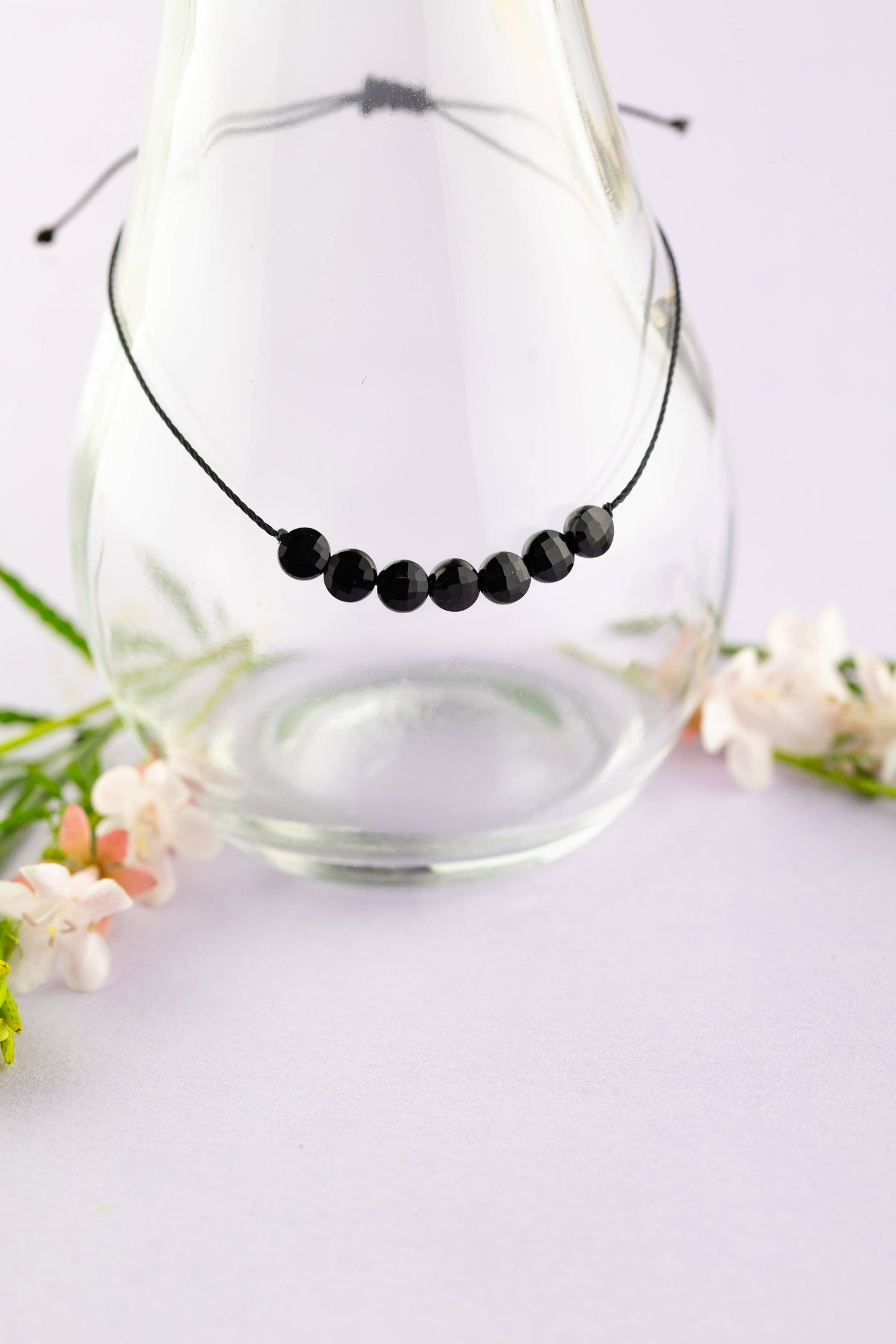 Black Onyx Hummingbird Bracelet for Stress Relief