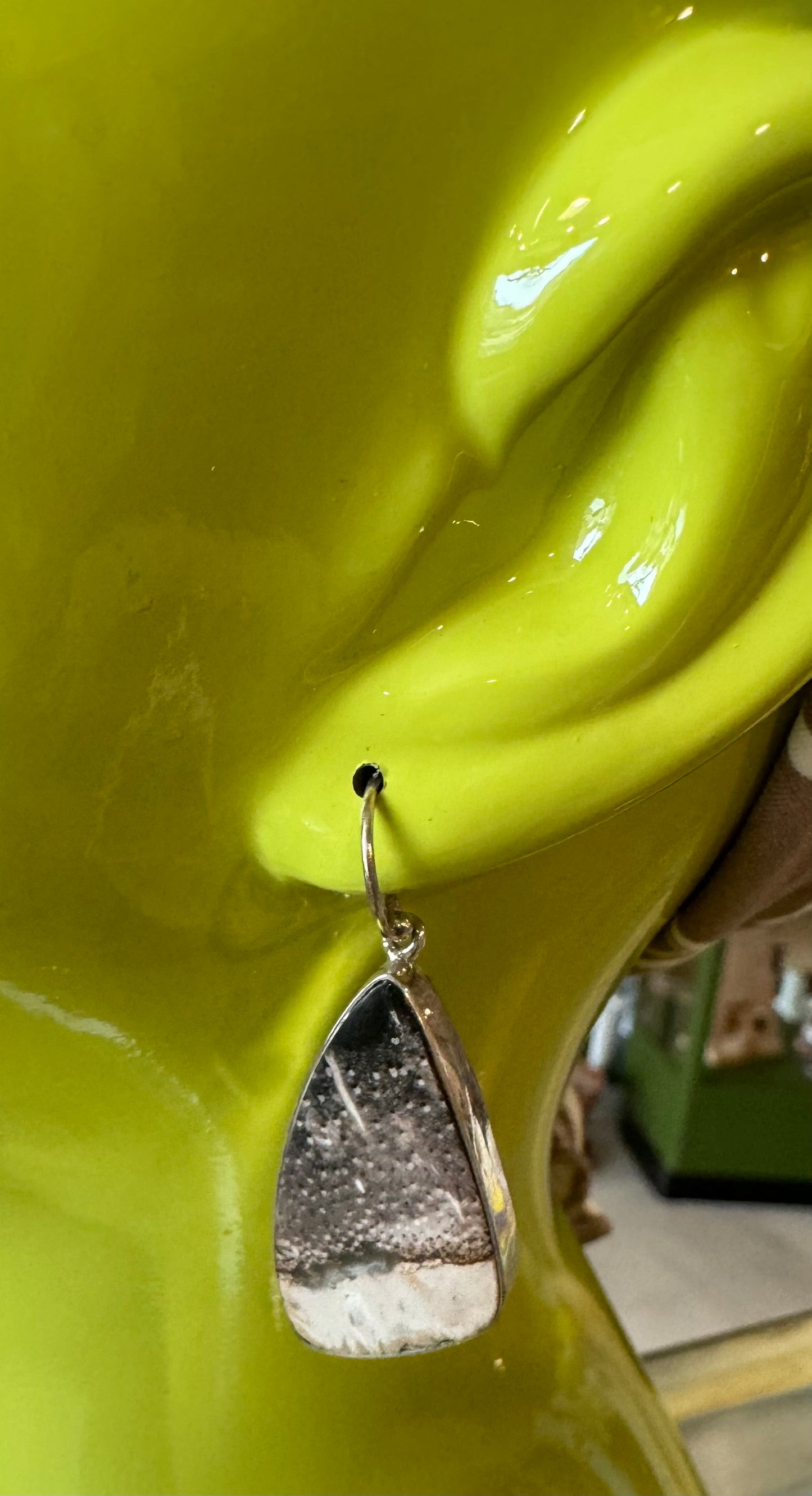 Gemstone Hanging Earrings