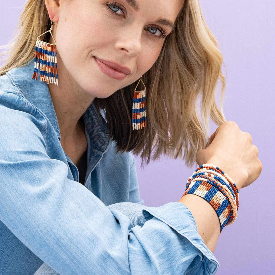 Beaded 10 Strand Stretch Bracelets | Ink + Alloy