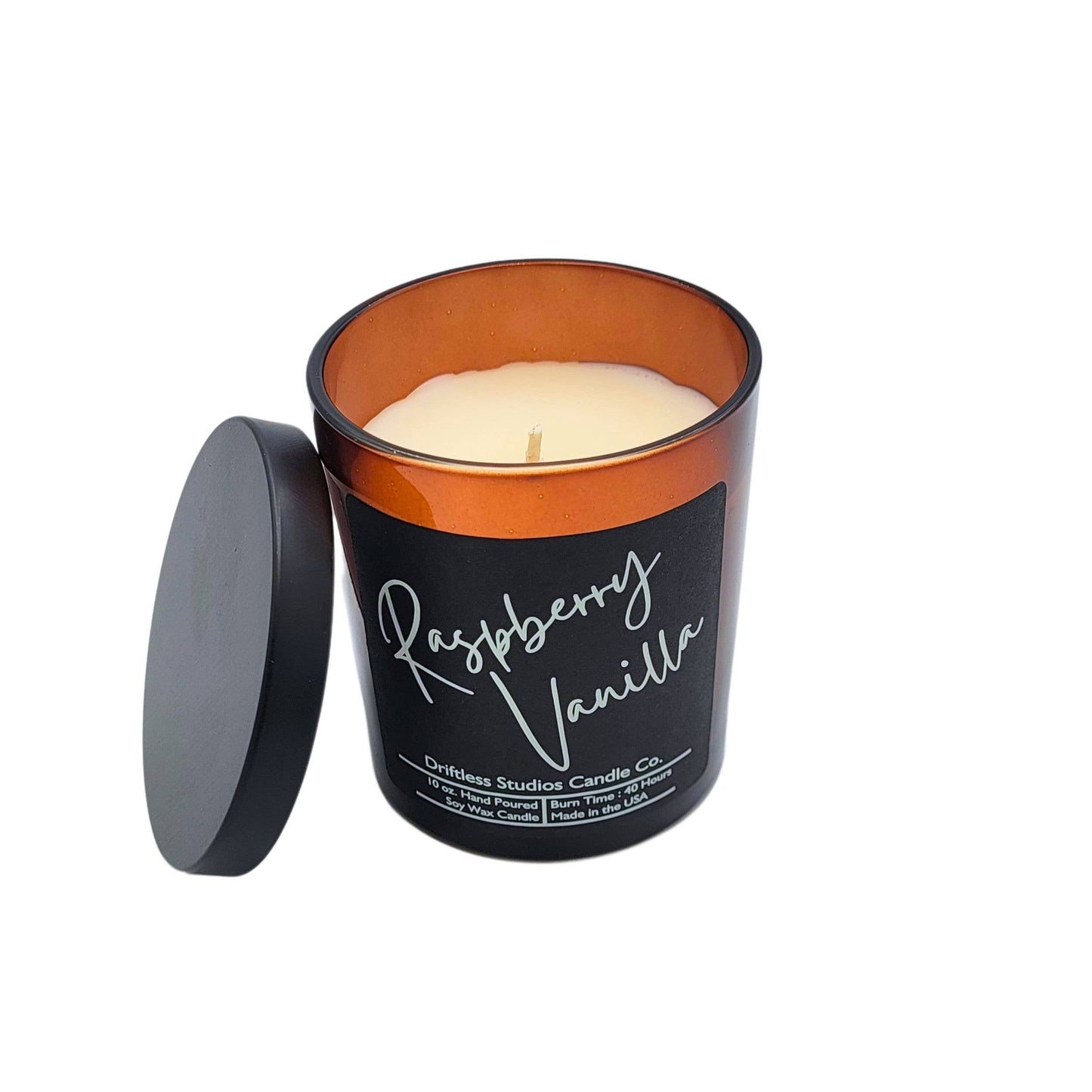 Raspberry Vanilla Soy Wax Candle