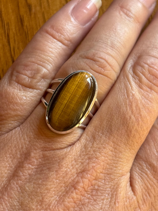 Tigers Eye Ring | Size 7