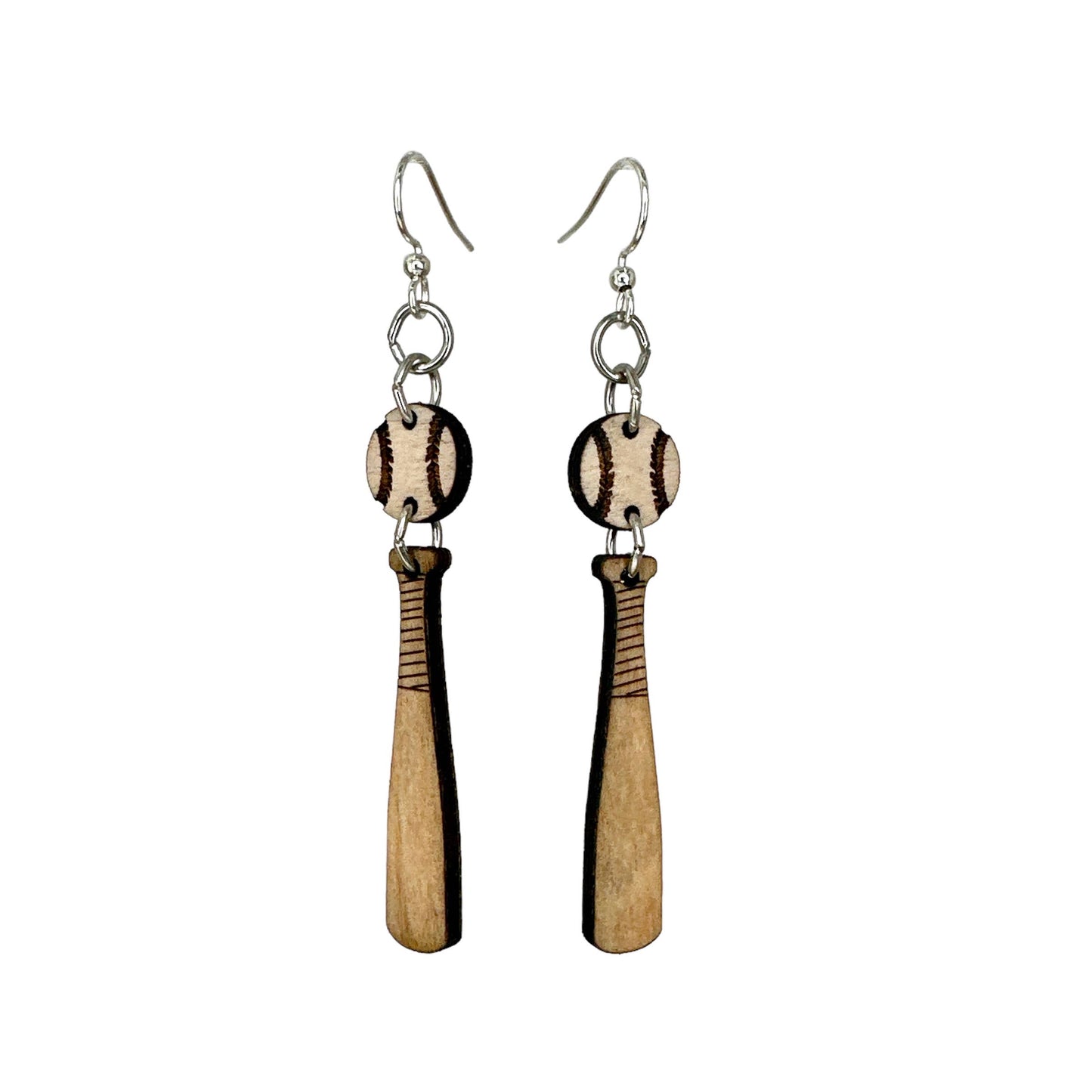 Baseball Bat Earrings # 1326