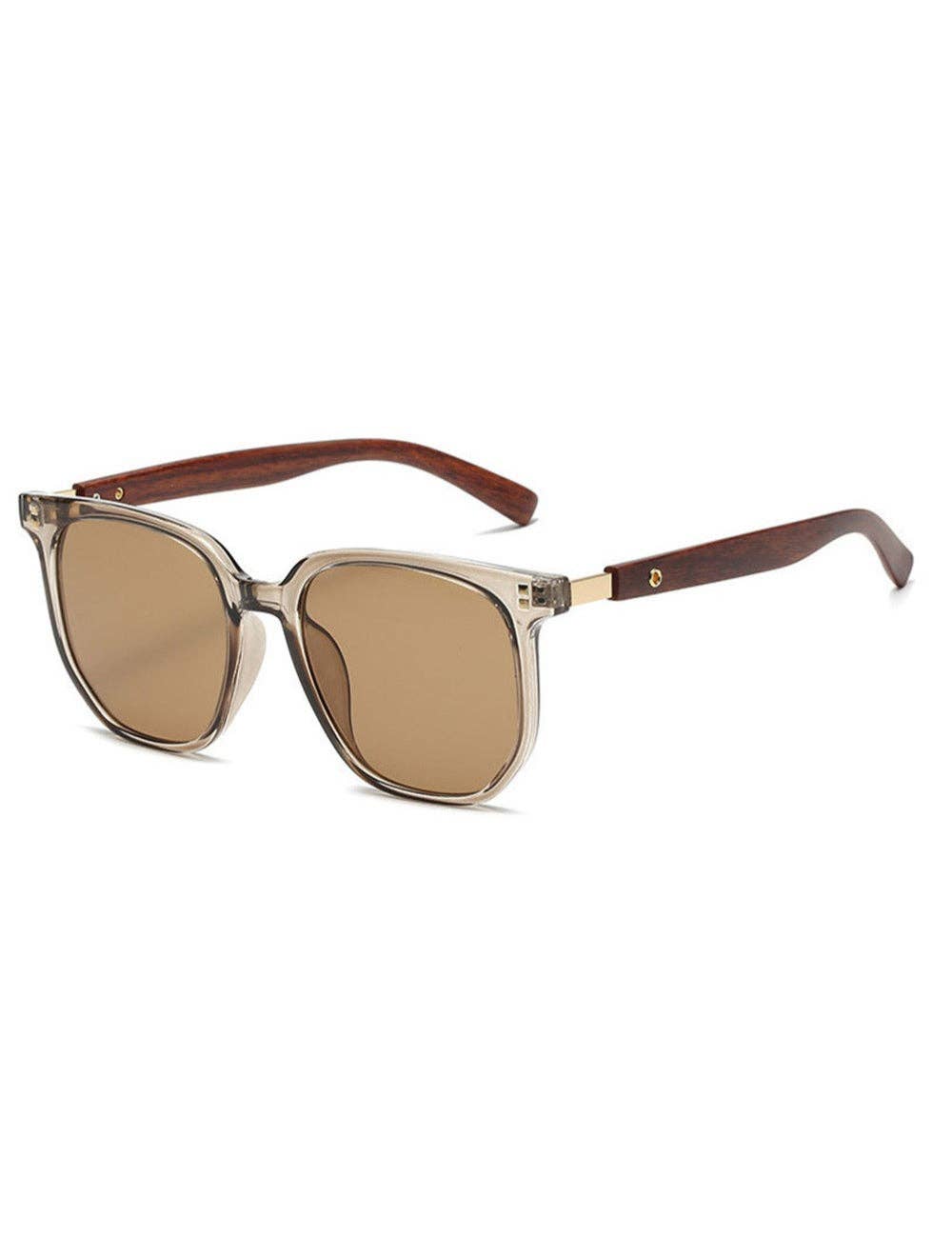 Vintage Metal Geometric Frame Lightweight Sunglasses