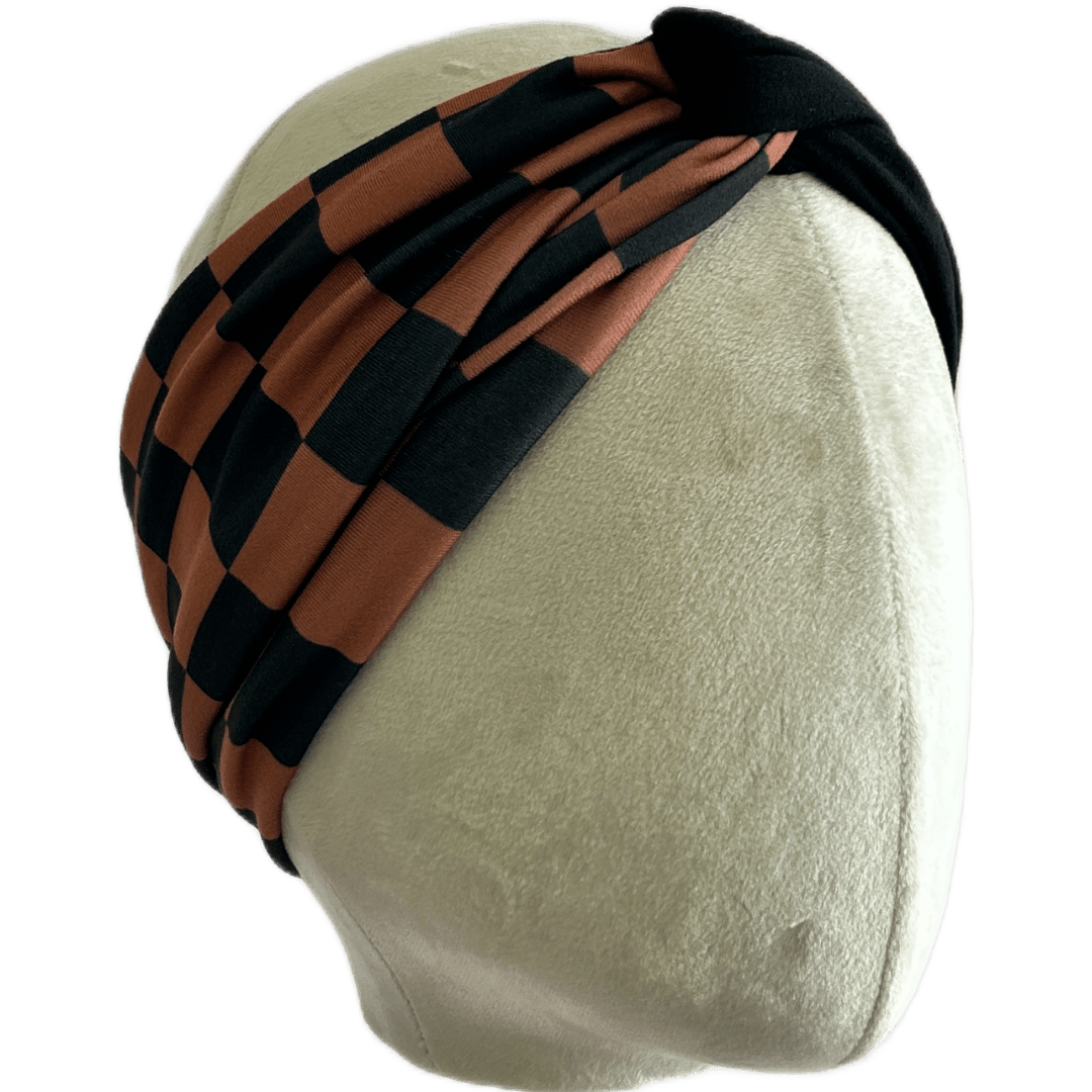 Rust Check Twist Headband