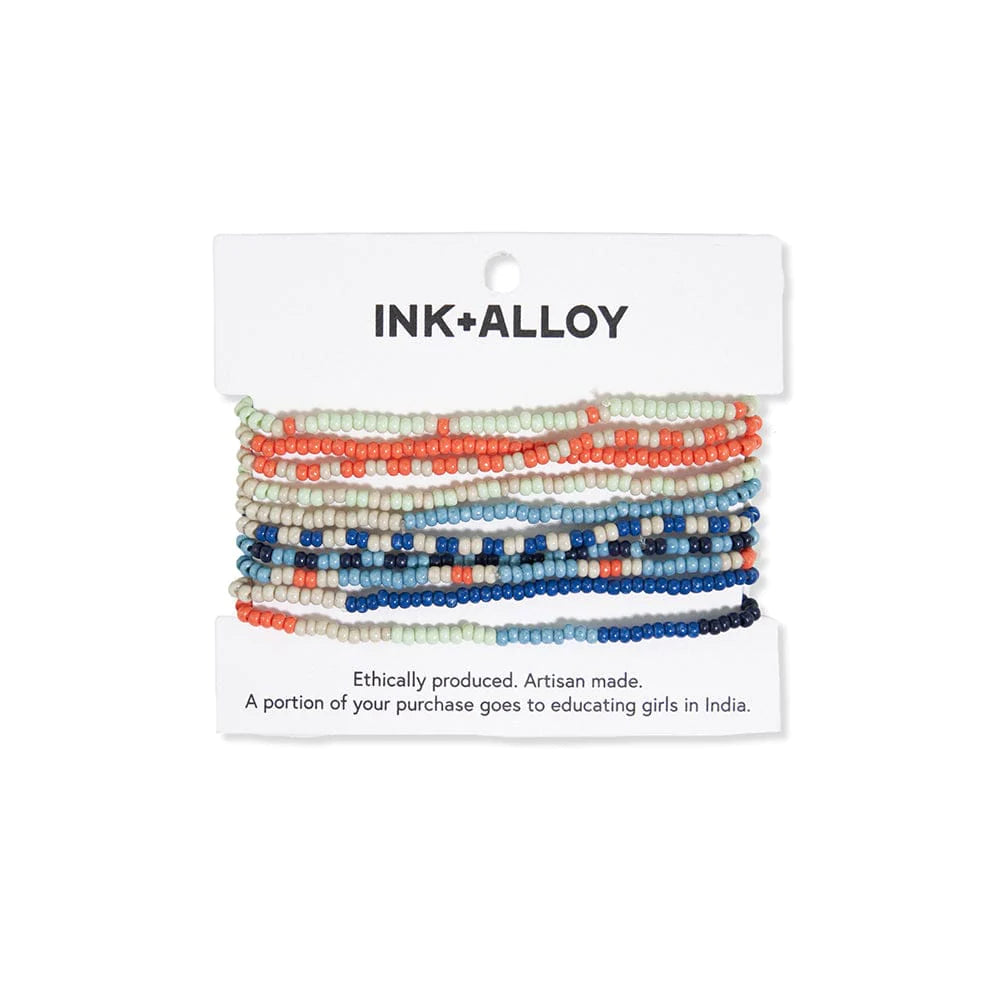 Beaded 10 Strand Stretch Bracelets | Ink + Alloy