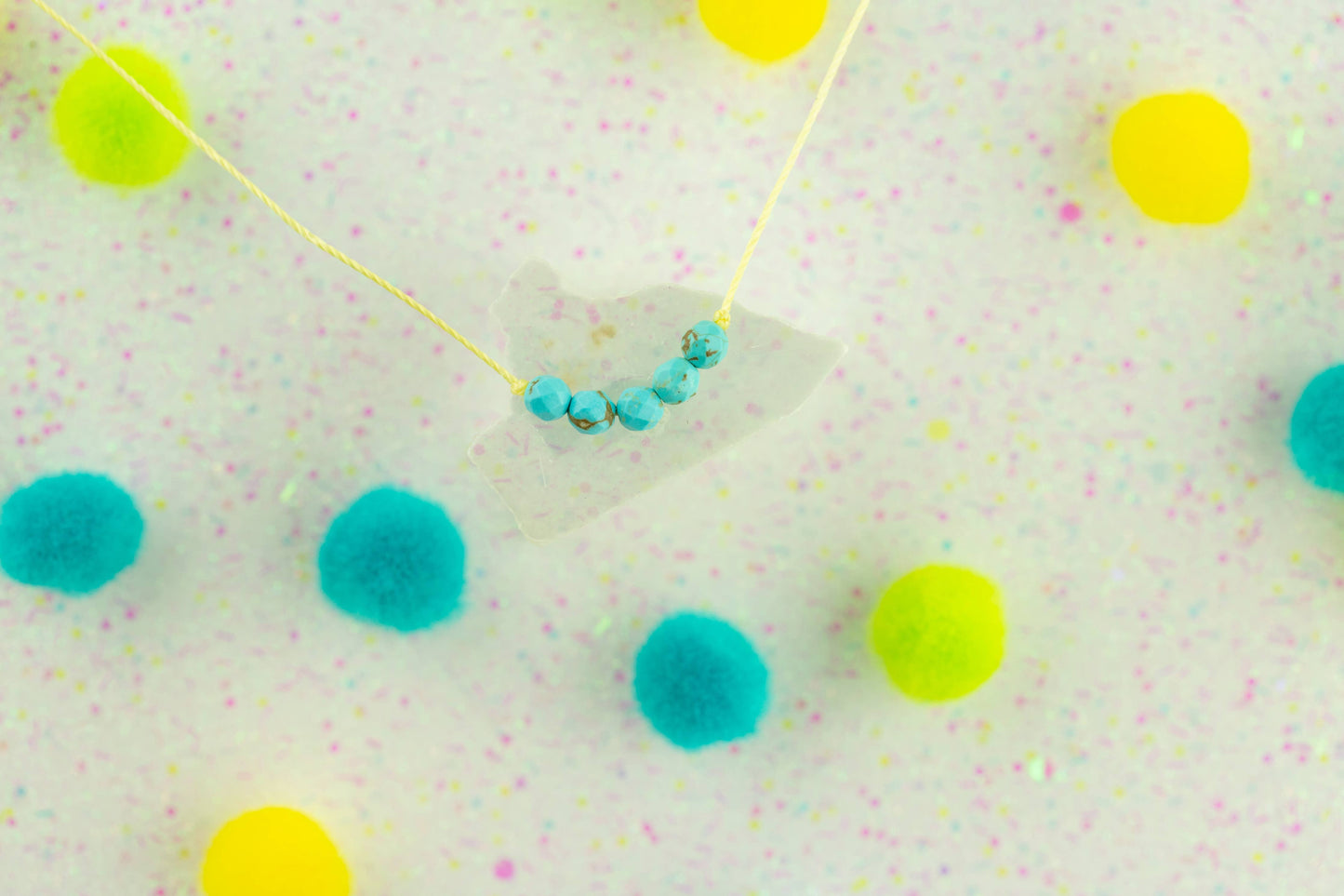 Howlite Little Wishes Kids Necklace Happy Birthday!