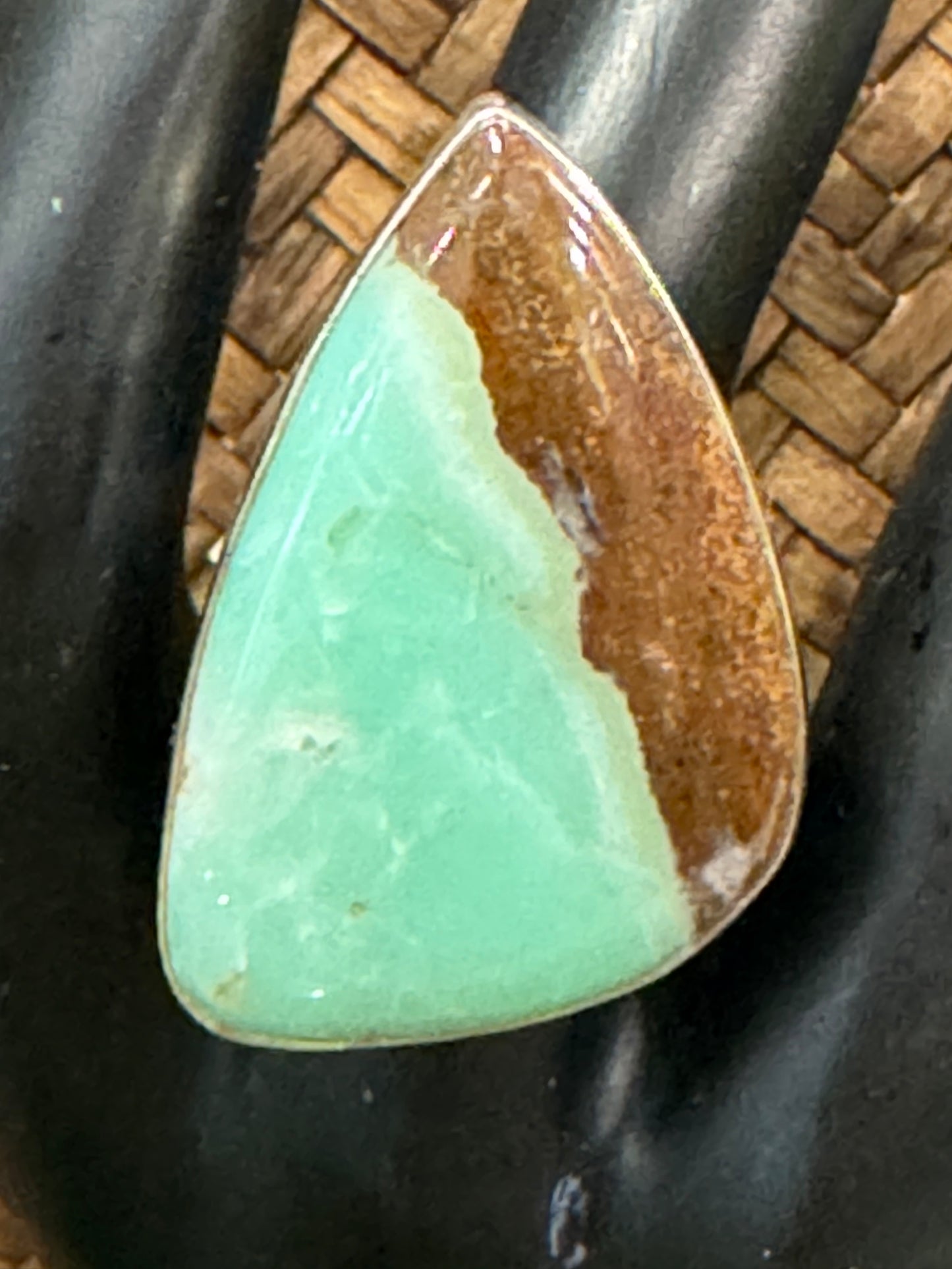 Chrysoprase Ring | Adjustable