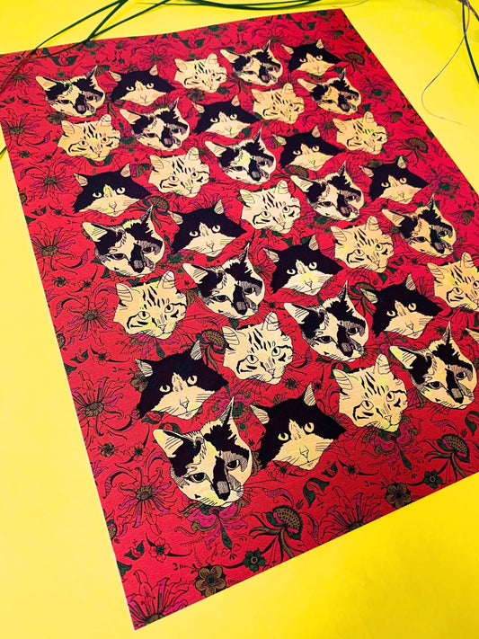 Catmouflage-11 X 14 Print