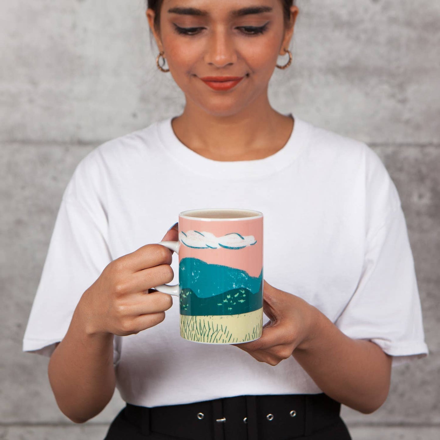 Haven Tall Ceramic Mug, 14 oz Capacity