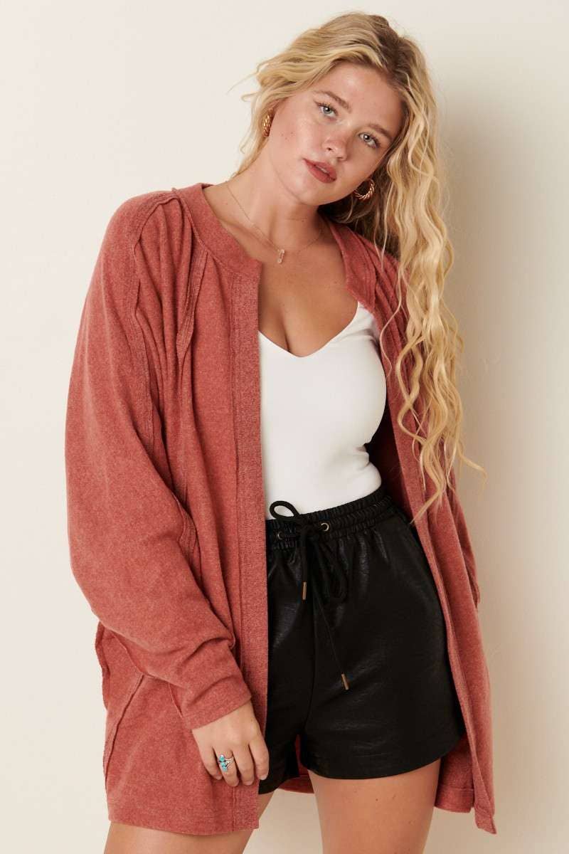 DOLMAN SLEEVE CARDIGAN