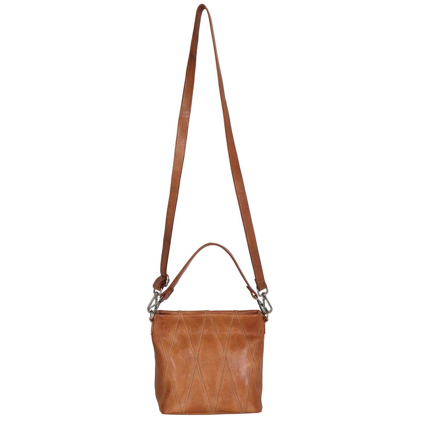 Ivy Diamond Leather Crossbody Bag