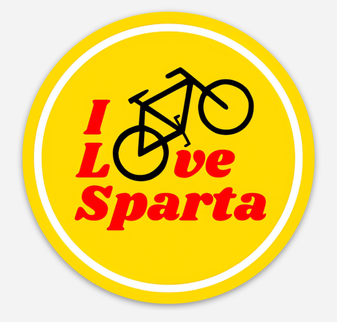 I Love Sparta Sticker