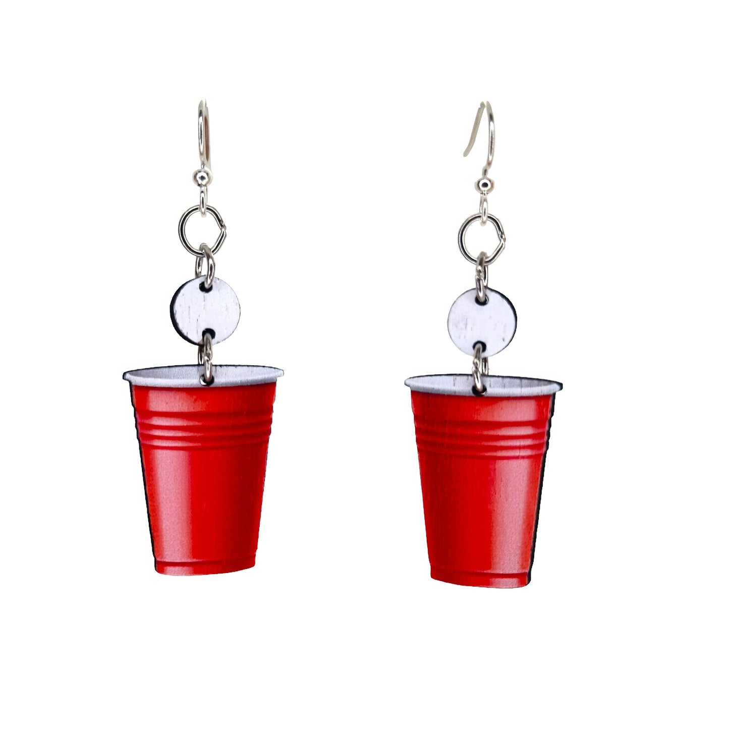 Beer Pong Red Cup Earrings #1759