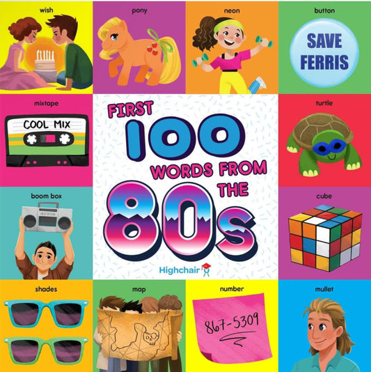 First 100 Words From The 80’s Book