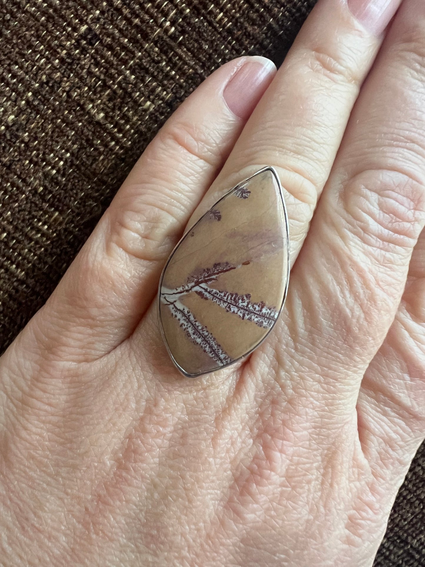 Coffee Bean Jasper Ring | Adjustable