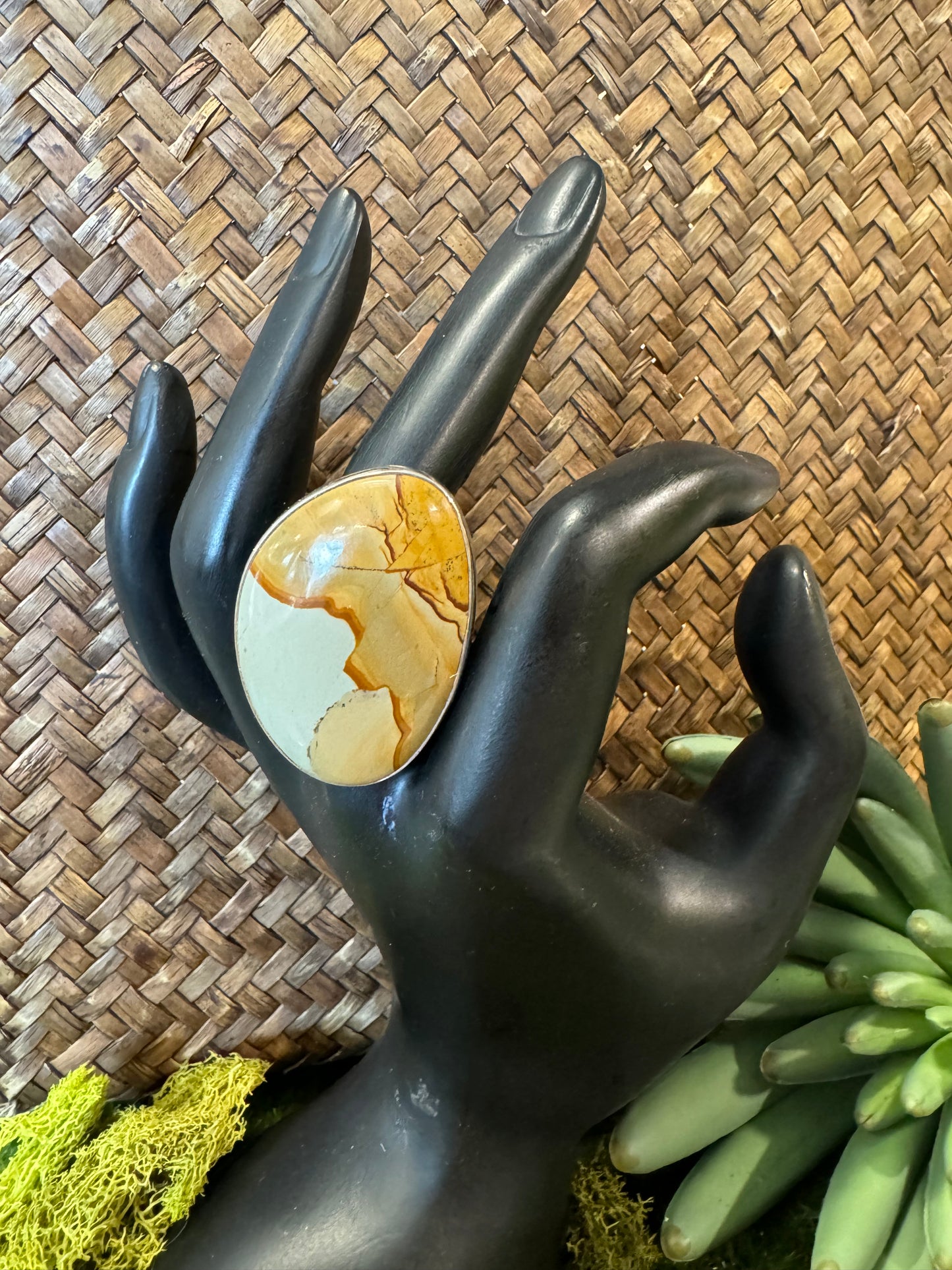 Picture Jasper Ring | Adjustable