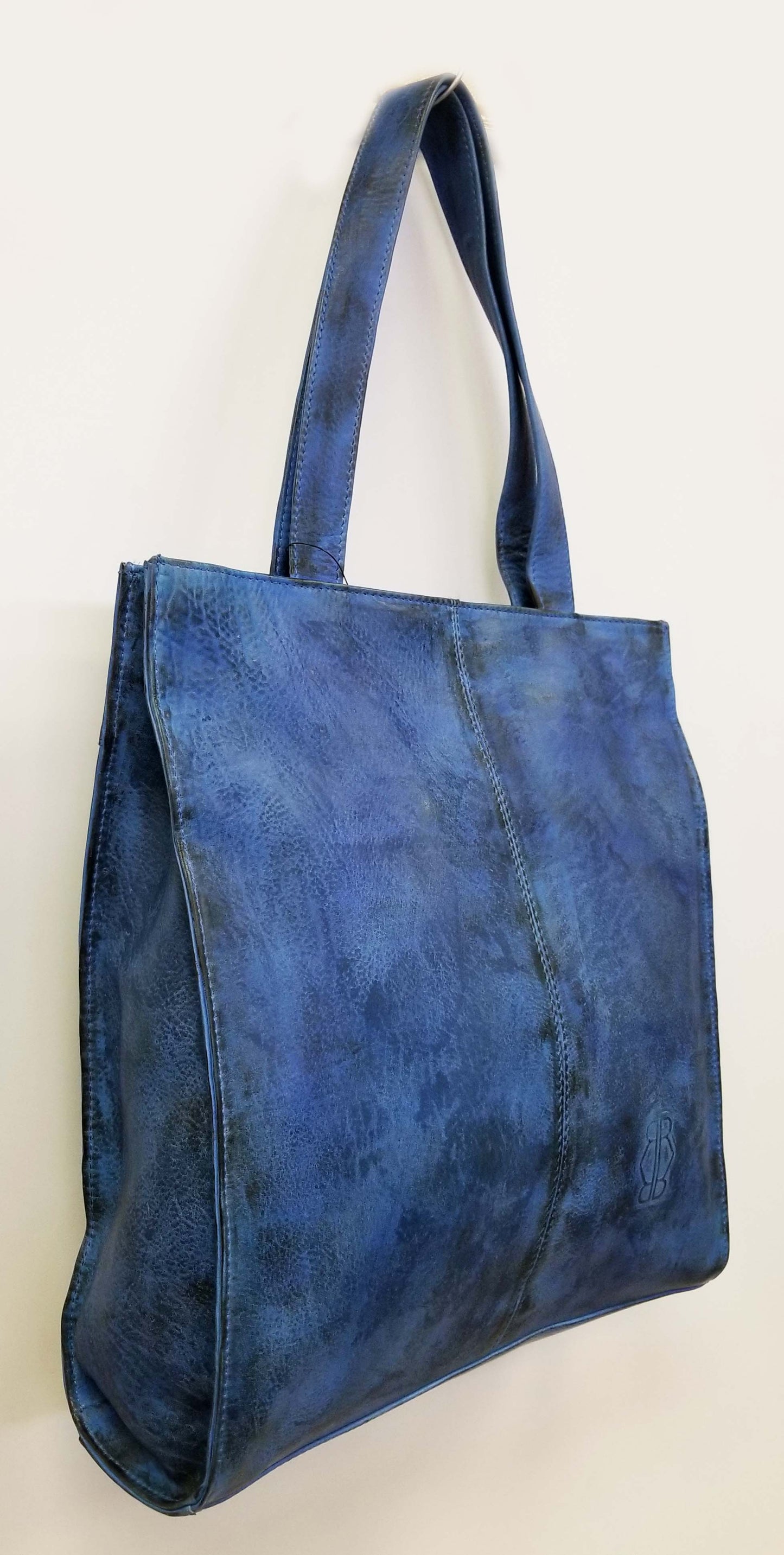 Leather Dip Dye Tote Bag