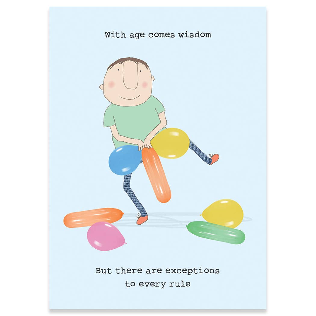 EXCEPTIONS BIRTHDAY GREETING CARD 4.5 x 6.25"