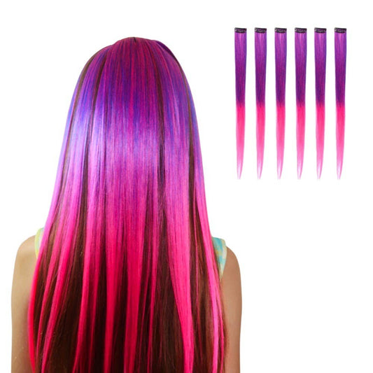 Tutti Fruity Purple and Pink Ombre Clip-in Hair Extension