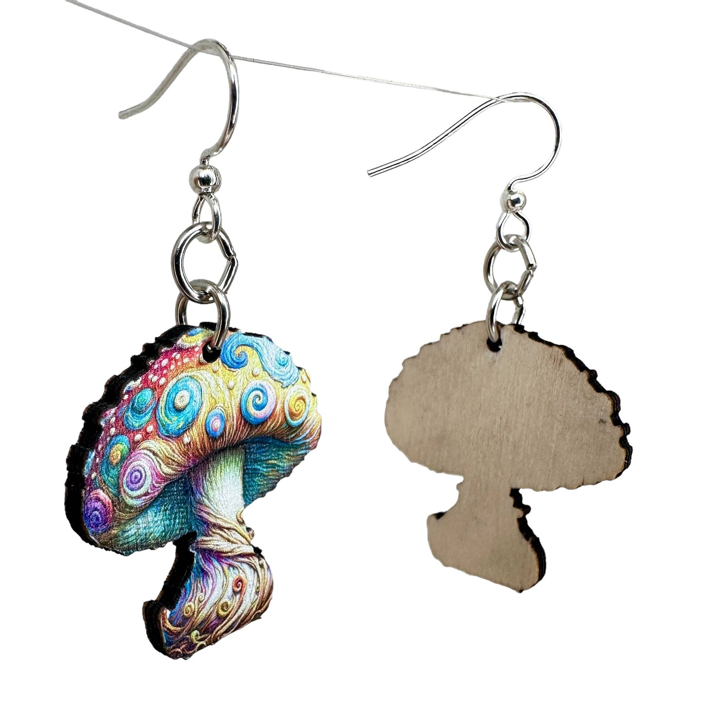 Van Gogh Mushroom Earrings