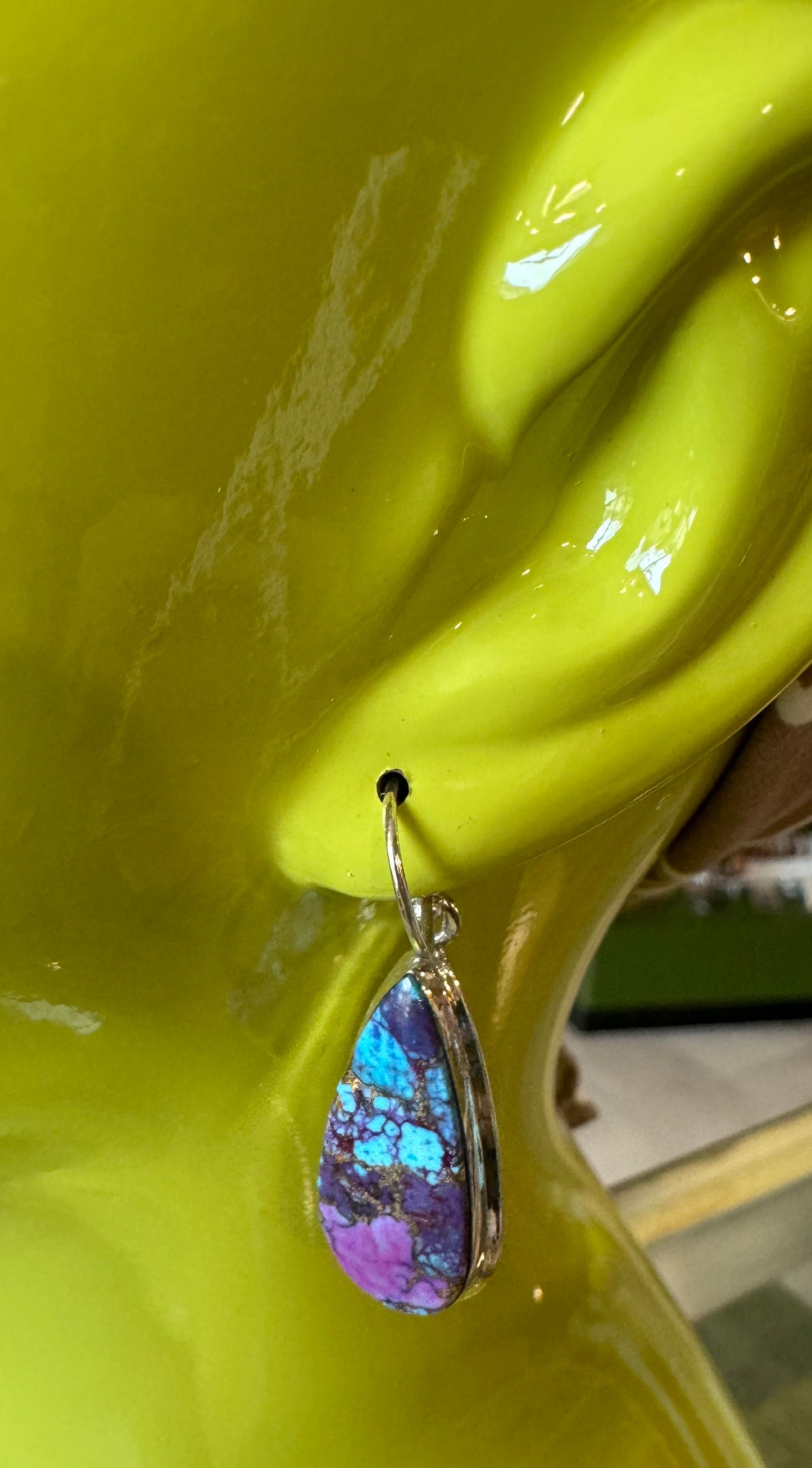Gemstone Hanging Earrings