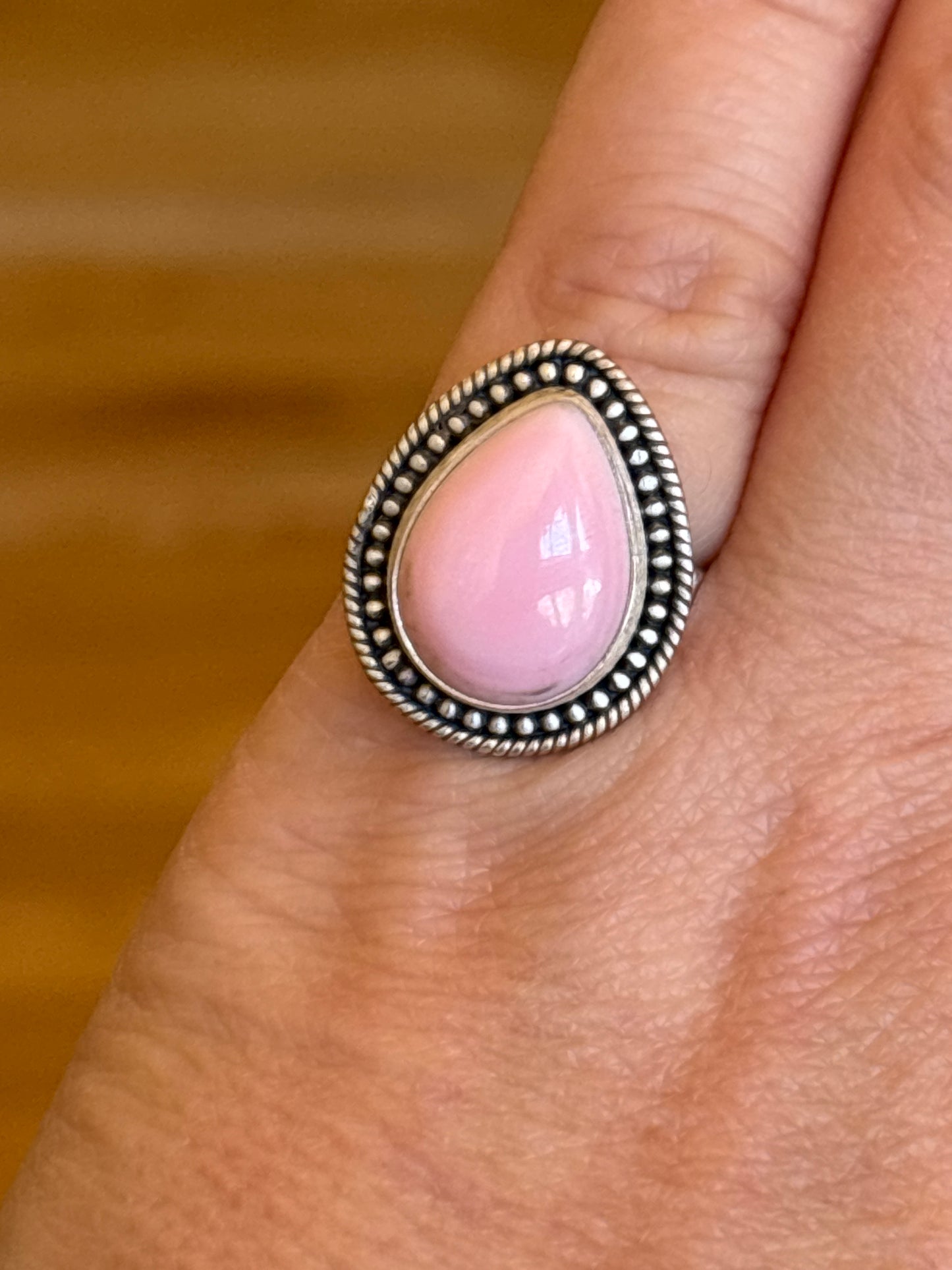 Pink Conch Ring | Adjustable
